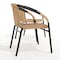 Flash Furniture Lila  Beige Rattan Indoor-Outdoor Restaurant Stack Chair, PK2 2-TLH-037-BGE-GG - alternate 6