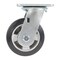 Vestil Rubber Swivel Caster 5 In. Diameter x 2 In. Width 661 Lb. Capacity Dark Black/Gold CST-VE-5X2MRA-S - alternate 4