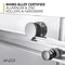 Anzzi Stellar 51 to 54 in. x 76 in. Sliding Frameless Shower Door in Polished Chrome with Tempered Glass SD-FRLS05903CH - alternate 5