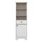 Homeroots 17" White Wood Freestanding Single Door Bathroom Vanity 478252 - alternate 3