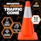 Xpose Safety 18 Inch All Orange Traffic Cone with 6in Reflective Collars AOTC18-6-1-X - alternate 4