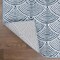 Jonathan Y Porter Geometric Art Deco Fan Pattern High-Low Navy/Cream 2 ft. x 8 ft. Runner Rug CAR100A-28 - alternate 2