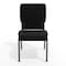 Flash Furniture 18.5"W Stacking Church Chair in Black Fabric, 4PK 4-FD-CH02185-SV-JP02-GG - alternate 2