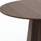 Homeroots 60" Brown Wood Pedestal Base Round Top Dining Table 720968 - alternate 3