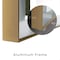 Fab Glass And Mirror LED Lighted Bathroom Mirror 24 x 36inch, Champagne Gold Framed Wall Mounted Dimmable Vanity Mi HC24X36-FG - alternate 3