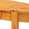 Bali & Pari Jihan Modern and Contemporary Natural Real Burl Wood Half-Moon Large Console Table 253-14028-ZORO - alternate 4