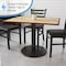 Flash Furniture Round Restaurant Table Base with 4" Dia., 24 in W, 24 in L, 28 in H, Cast Iron, Iron, Black XU-TR24-GG - alternate 5