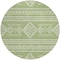 Homeroots 8' Green And Ivory Round Southwestern Washable Indoor Outdoor Area Rug 593674 - alternate 3