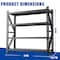 Wrightmaster 71in.*23.7in.*69in. Heavy Duty 4-Tier Garage Shelving with Adjustable Height ZoroP480399 - alternate 5