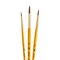 Princeton RealValue Round Brush Set, Camel Bristles, Short Handle Mixed Media Paintbrush, 3-Piece Set, 6PK PR9100 - alternate 2