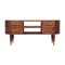 Homeroots 43in Brown Solid Wood Enclosed and Open Storage TV Stand 719189 - alternate 1