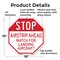 Signmission Stop Airstrip Ahead Watch for Landi, 10 Inch X 10 Inch, Aluminum Metal Signs OC-A-10-215 - alternate 4