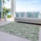 Homeroots 3' X 5' Artichoke Green And Fern Green Damask Washable Indoor Outdoor Area Rug 588166 - alternate 2