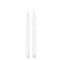 Homeroots Set of Two White Flameless Taper Candles, 2PK 633829 - alternate 1
