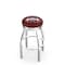 Holland Bar Stool Co 25" Chrome Mississippi State Swivel Bar Stool, Accent Ring L8C3C25MssStU - alternate 1