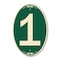 Signmission Number 1, 12 Inch X 18 Inch Architectural Oval, Heavy Gauge Aluminum A-OV-G-1218-22898 - alternate 1
