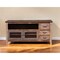 Homeroots 61" Brown Solid Wood Cabinet Enclosed Storage Distressed TV Stand 528763 - alternate 1