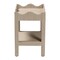 Bali & Pari Sebastian Grasscloth Scalloped End Table, Beige 266-14550-ZORO - alternate 2