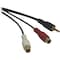 Tripp Lite Audio Cable, 3.5mm, Y Split, 2 RCA, M/F, 6" P315-06N - alternate 1
