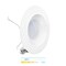 Infibrite 6 In. 3CCT Selectable 12W 1100LM Recessed Retrofit LED Sleek Downlight, Dimmable, Wet Rated IB-006-7-12W-WH - alternate 1