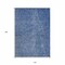 Homeroots 10' X 14' Navy Blue Gray And Ivory Abstract Washable Indoor Outdoor Area Rug 597033 - alternate 3