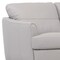 Homeroots 83" Pearl Leather Sofa With Black Legs 491280 - alternate 3