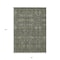 Homeroots 8' X 10' Moss Green and Gray Floral Washable Non Skid Indoor Outdoor Area Rug 564380 - alternate 6