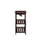 Homeroots 24" Brown Wood End Table With Two Shelves And USB Port 286283 - alternate 1