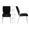 Flash Furniture Black Fabric Church Chair, PK4 4-XU-CH-60096-BK-SV-GG - alternate 3