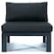 Leisuremod Chelsea 4-Piece Middle Patio Chairs Black Aluminum With Cushions, Black CSBL-4BL - alternate 5