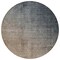 Homeroots 8' Taupe And Gray Round Ombre Washable Indoor Outdoor Area Rug 563705 - alternate 3