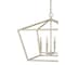 Jonathan Y Gatsby 23" 4-Light Adjustable Iron Rustic Glam LED Pendant, Antiqued White JYL7520A - alternate 2