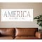 Homeroots America Land that I Love Flag Print White Framed Print Wall Art 407587 - alternate 2