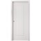 Sartodoors Sliding Pocket Door 36 x 84 inches, BASIC 9111 White, Kit Rail Hardware, Solid Wood Interior Bedr BASIC9111PD-SKIN-3684 - alternate 1