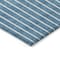 Homeroots 5' X 8' Teal Blue And Aqua Striped Washable Indoor Outdoor Area Rug 597200 - alternate 4