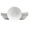 Gibson Home Noble Court 7 Inch Fine Ceramic Bowls in White 12 Piece Set 108047.01 - alternate 1