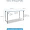 Enduro 4 ft Folding Banquet Table - Adjustable Height, Portable Indoor/Outdoor, 48 in x 24 in, White 606548 - alternate 4