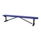Leisure Craft Bench w/o Back, Surfce Mount, 8ft., Navy B8XPSM-NAVY - alternate 1
