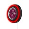 Holland Bar Stool Southern Illinois University 15 Double Neon Wall Clock Clk15BK - alternate 3