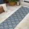 Jonathan Y Amora Traditional Mediterranean Tile Design Navy/Cream 2 ft. x 8 ft. Indoor/Outdoor Runner Rug TSN206A-28 - alternate 3