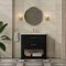 James Martin Vanities Lucian 36" Single Vanity, Carbon Oak, w/ 3 CM Siberian Silestone Widespread Top D704-V36-CBO-WSFR - alternate 3