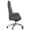Leisuremod Summit High-Back Office Chair in Faux Leather & Aluminum Frame with Swivel & Tilt, Grey SOT21GRL - alternate 3