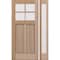 Doornmore CRF-P2G4, 51.5" x 82" ( 36" Door + 12" Side) Left Hand, Mahogany SDL 4 Lite Exterior Door CRF-P2G4-SW-3680-G101-SL_1-1_LI - alternate 1