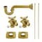 Kingston Brass Plumbing Sink Trim Kit with P-Trap, Brushed Brass KPK110P7 - alternate 1