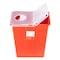 Dealmed Sharps Container 8 Gallon Hinged Lid Red, 10PK 781988 - alternate 4