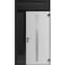 Vdomdoors Aluminum Door with Hidden Handle Hiddex 0155 Natural Noir Entry Steel Metal Modern Painted W36+12xH HIDDEX0155EXD-NOIR-W36+12xH80+14-RH-I - alternate 2