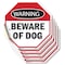 Signmission Warning Beware of Dog, 4 inch X 4 inch, Vinyl Decal, 5PK OC-D-5PACK-4-337 - alternate 1