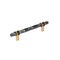 Amerock Carrione 5-1/16 inch 128mm Center-to-Center Marble Black/Champagne Bronze Cabinet Pull BP36649MBKCZ - alternate 1