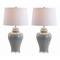 Jonathan Y Winnie 27" Ceramic Urn LED Table Lamp, Grey, 2PK JYL4020A-SET2 - alternate 1