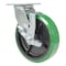 Vestil Polyurethane Swivel With Brake Caster 8 In. Diameter x 2 In. Width 1000 lb Green/Black CST-F34-8X2DT-SWB - alternate 3